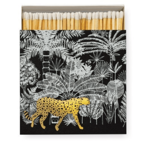 Archivist Matches - Cheetah in Jungle on Black