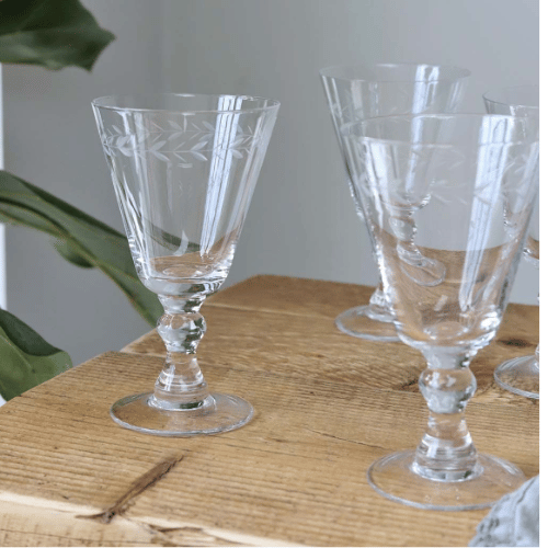 Circle Leaf Goblet Wine Glass