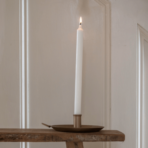 Forged Plate Candle Holder - Small