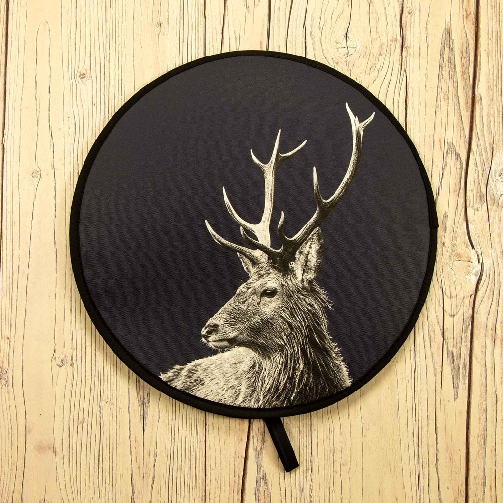 Highland Stag Chefs Pad for Aga Cooker - Blackberry