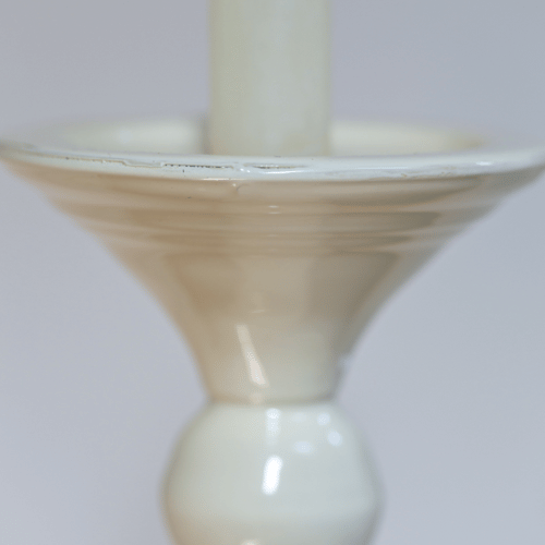 Nogarola Candlestick Ivory - Close Up