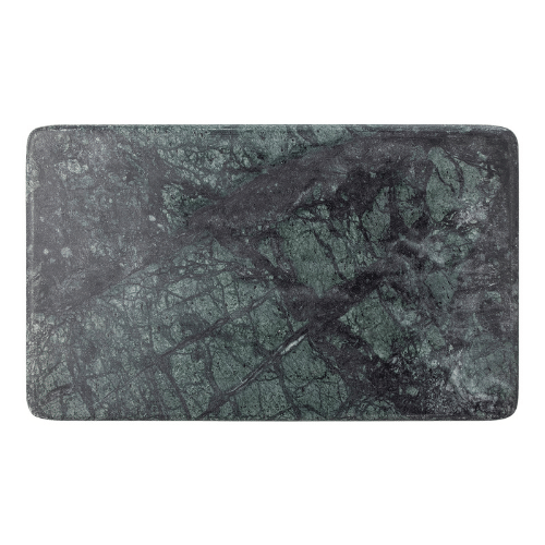 Overhead view of Green Marble Cutting Board