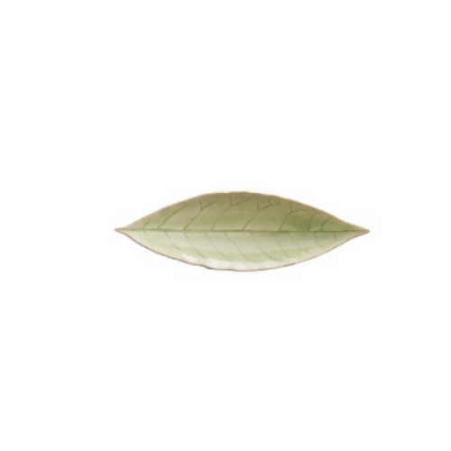 Riviera Vert Frais Laurel Leaf Plate