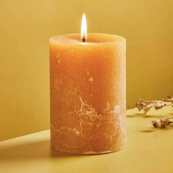 Amber Scented Pillar Candle - St Eval
