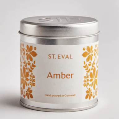 Amber Scented Tin Candle - St Eval