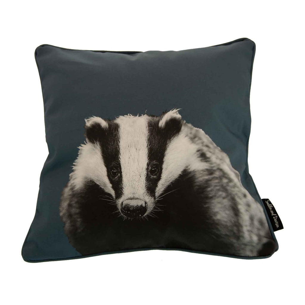 Badger Cushion - Steel Blue