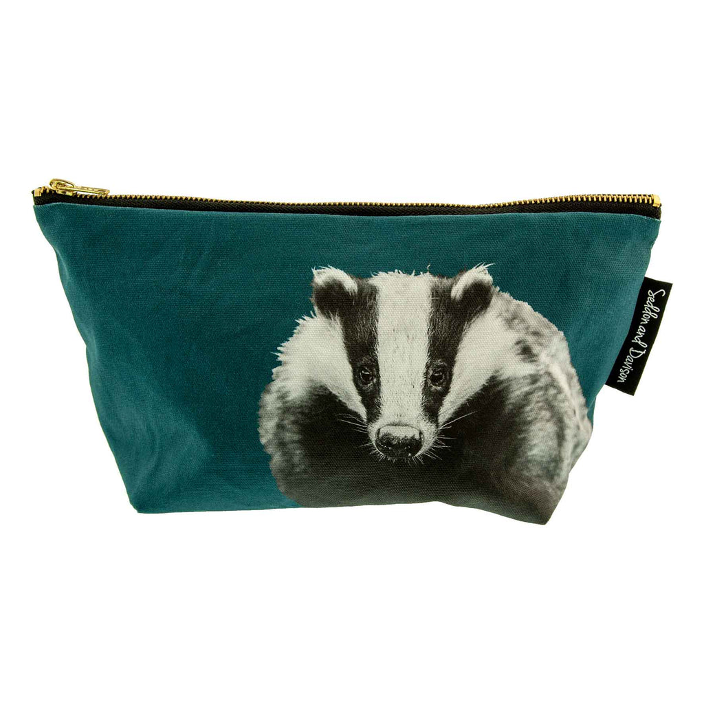 Badger Wash Bag - Teal Green
