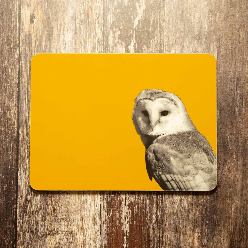Barn Owl Placemat - Mustard