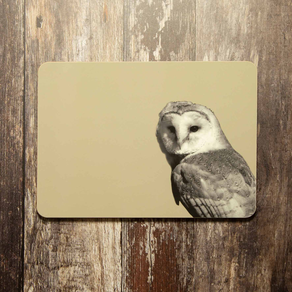Barn Owl Placemat - Sand
