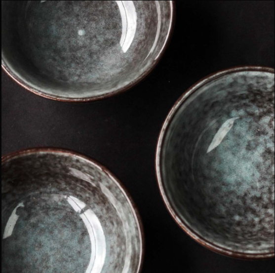 ceramic dipping bowls light gris