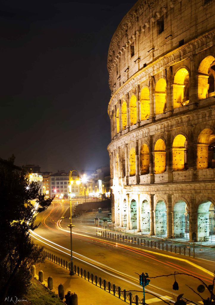 Coliseum, Rome, Italy - Print - Photography - Light Trails