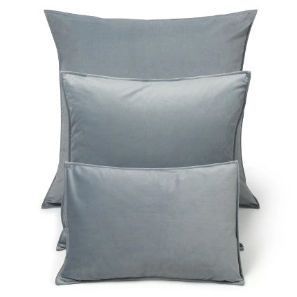 Dusky Blue Velvet Cushions