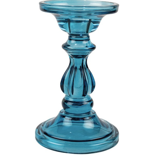 Glass Candleholder - Azure