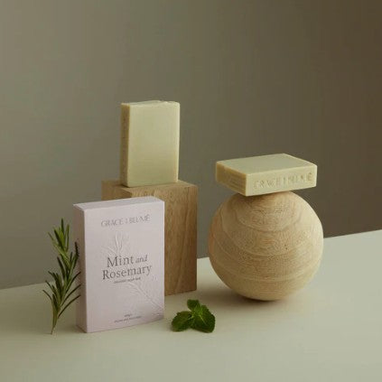 Grace and Blume Organic Soap Bar - Mint and Rosemary