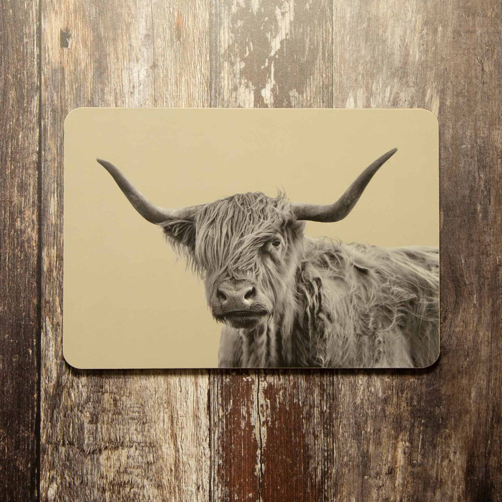 Highland Cow Placemat - Sand