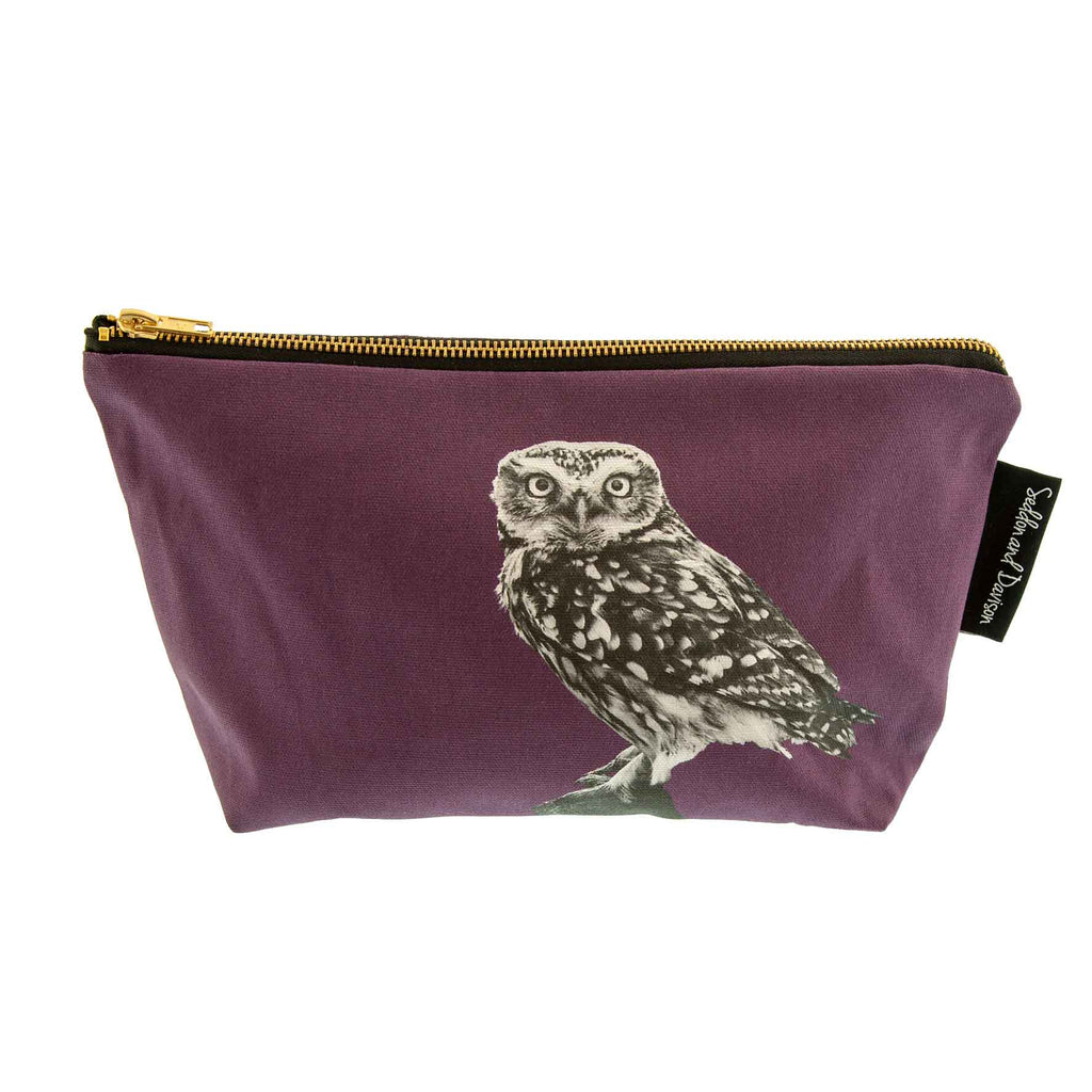 Little Owl Standing Wash Bag Mulbery