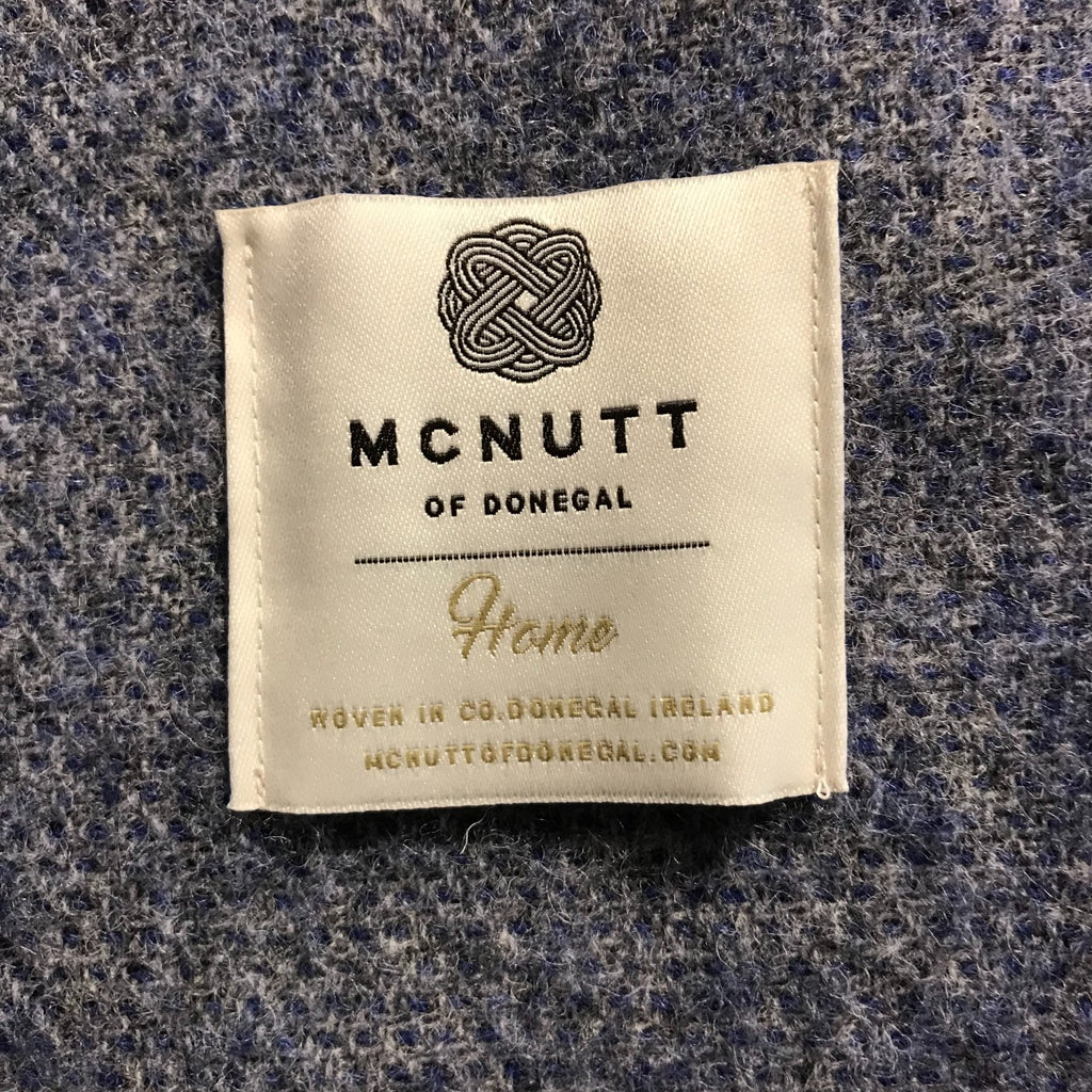 McNutt Wool Blanket - Cosy Periwinkle Blue