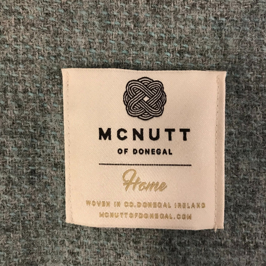 McNutt Wool Throw - Cosy Aqua