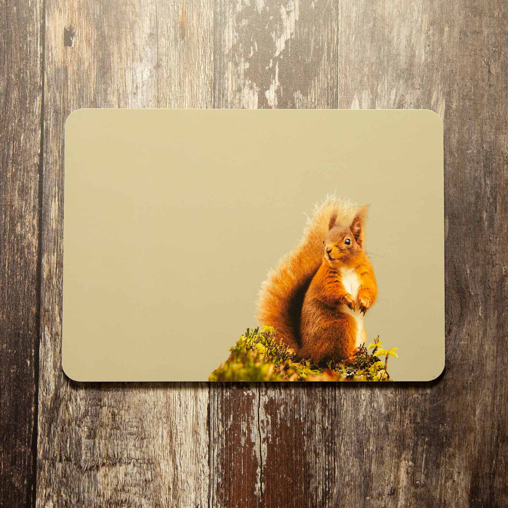 Red Squirrel Placemat - Sand