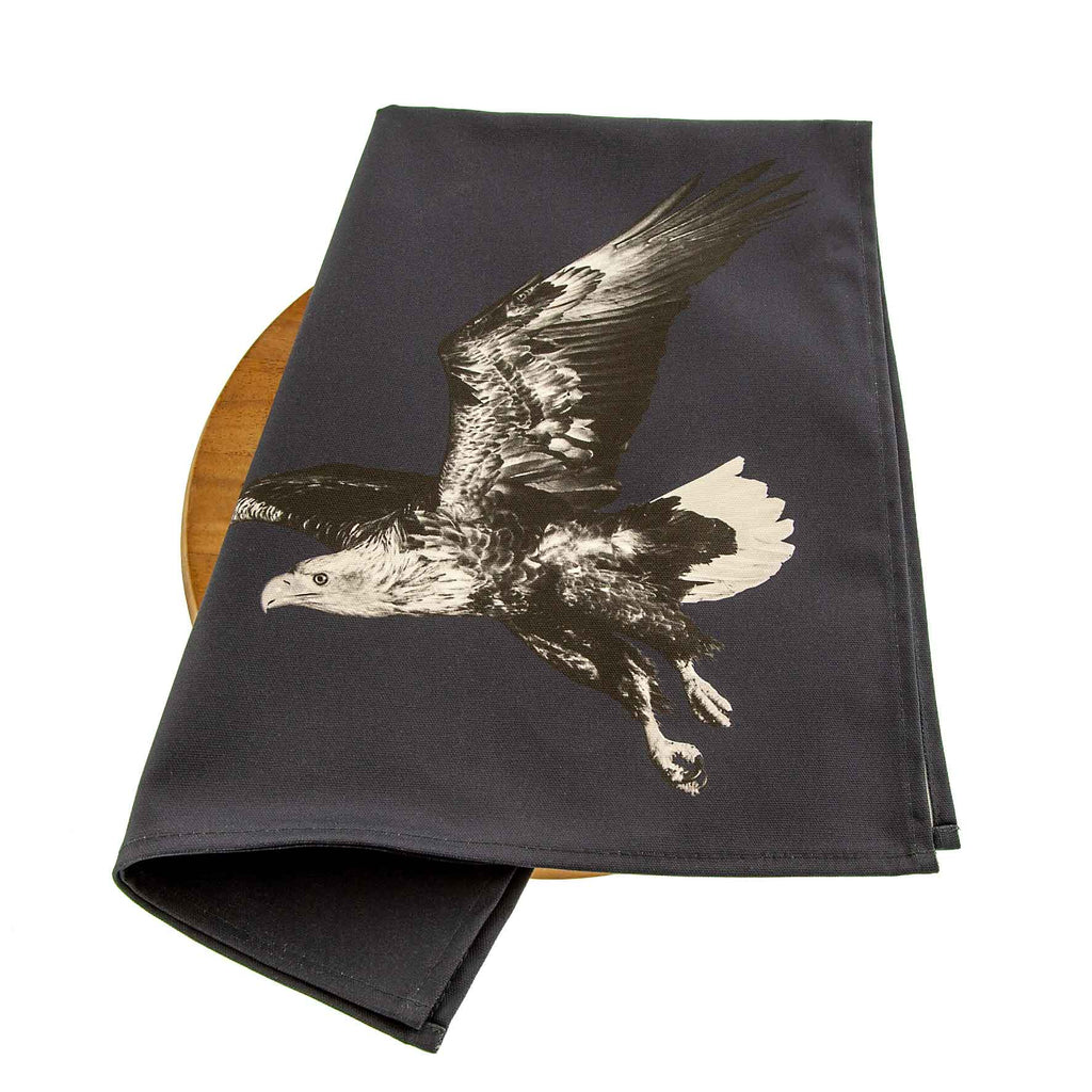 Sea Eagle Tea Towel - Blackberry