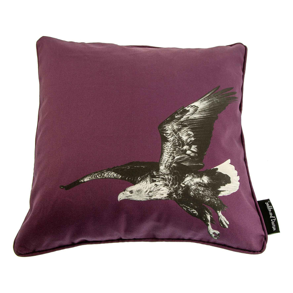 Sea Eagle cushion - mulberry