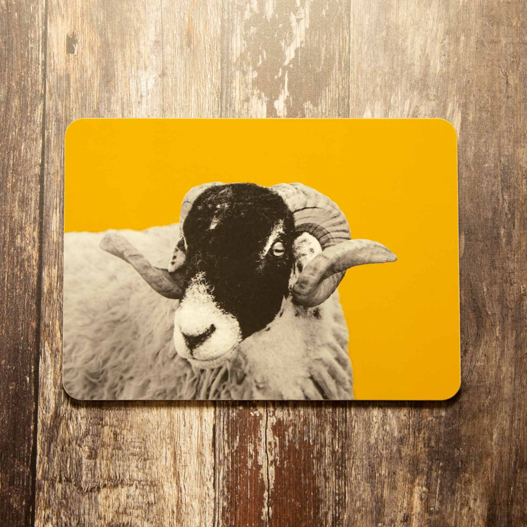 Sheep Placemat - Mustard