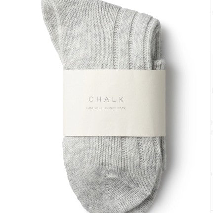 Silver cashmere blend socks