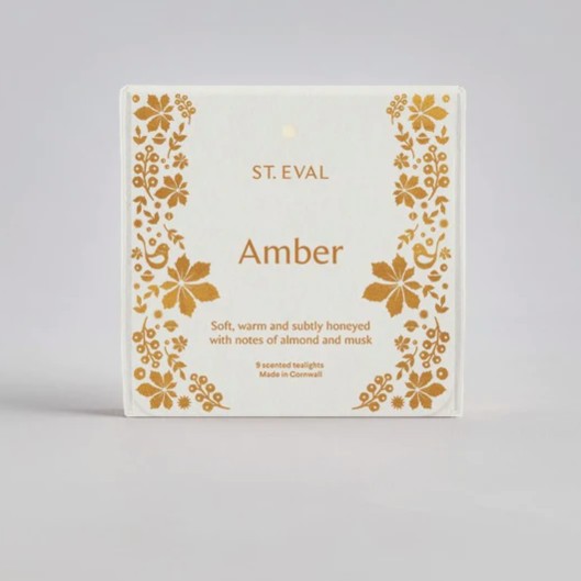 St Eval's scented tealights - amber