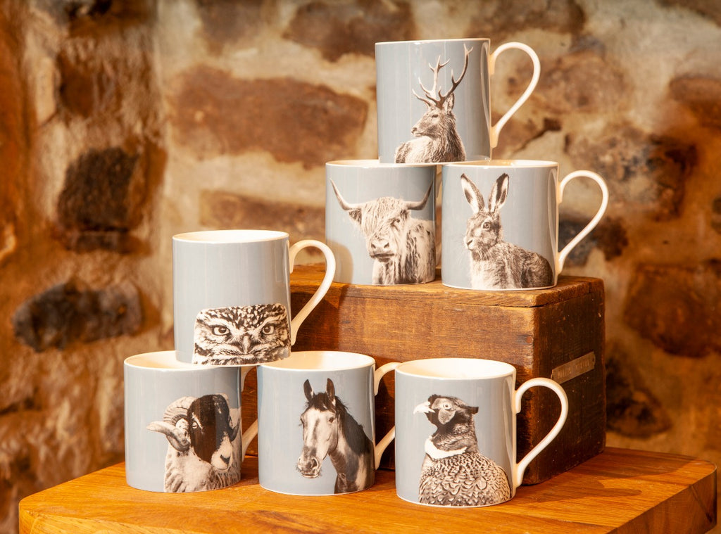 Fine bone china mugs - wildlife collection