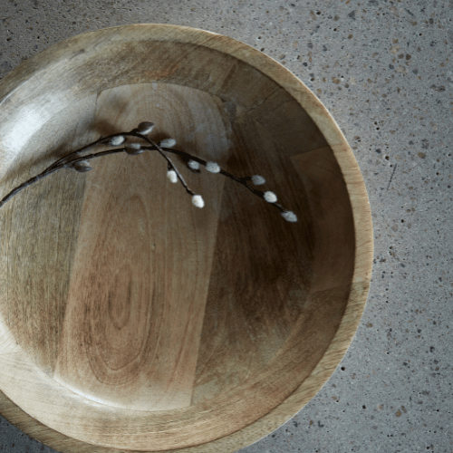 Amba Natural Wooden Bowls