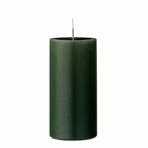 Anja Pillar Candle Green 7x15