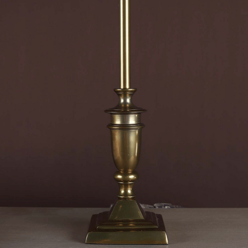 Antique Brass Lamp - Black Shade