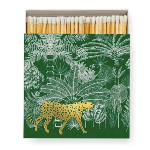 Archivist Matches - Cheetah in Jungle on Green