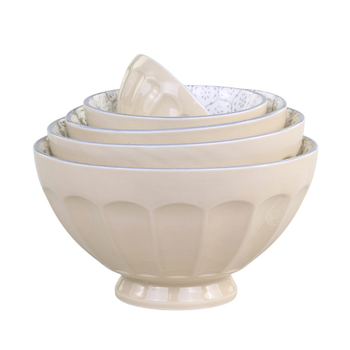 Ares Set of 5 Bowls - Dusty Latte