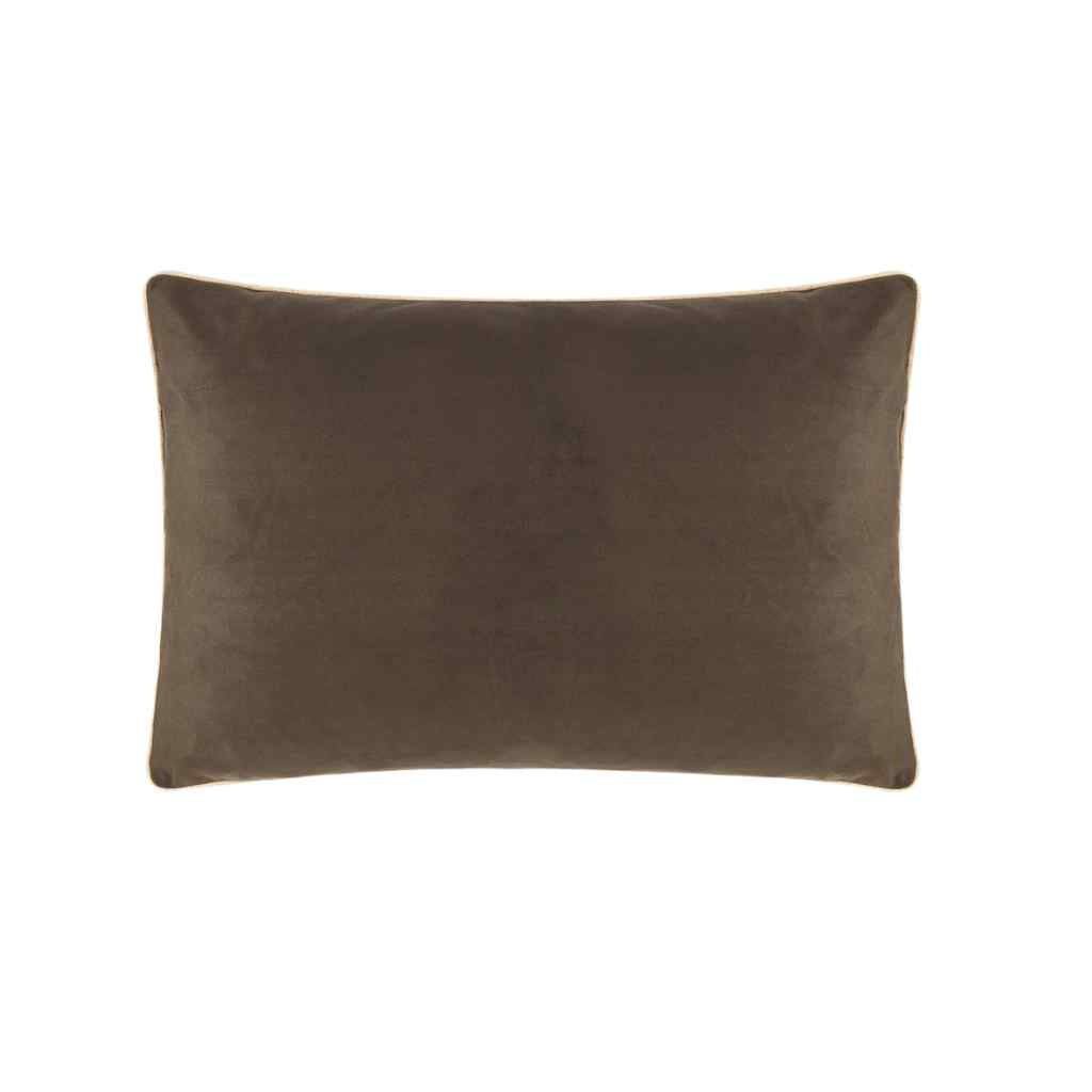 Arthur Large Oblong Cushion - Velvet - Mole