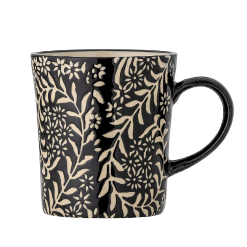 Aswan Black Stoneware Mug