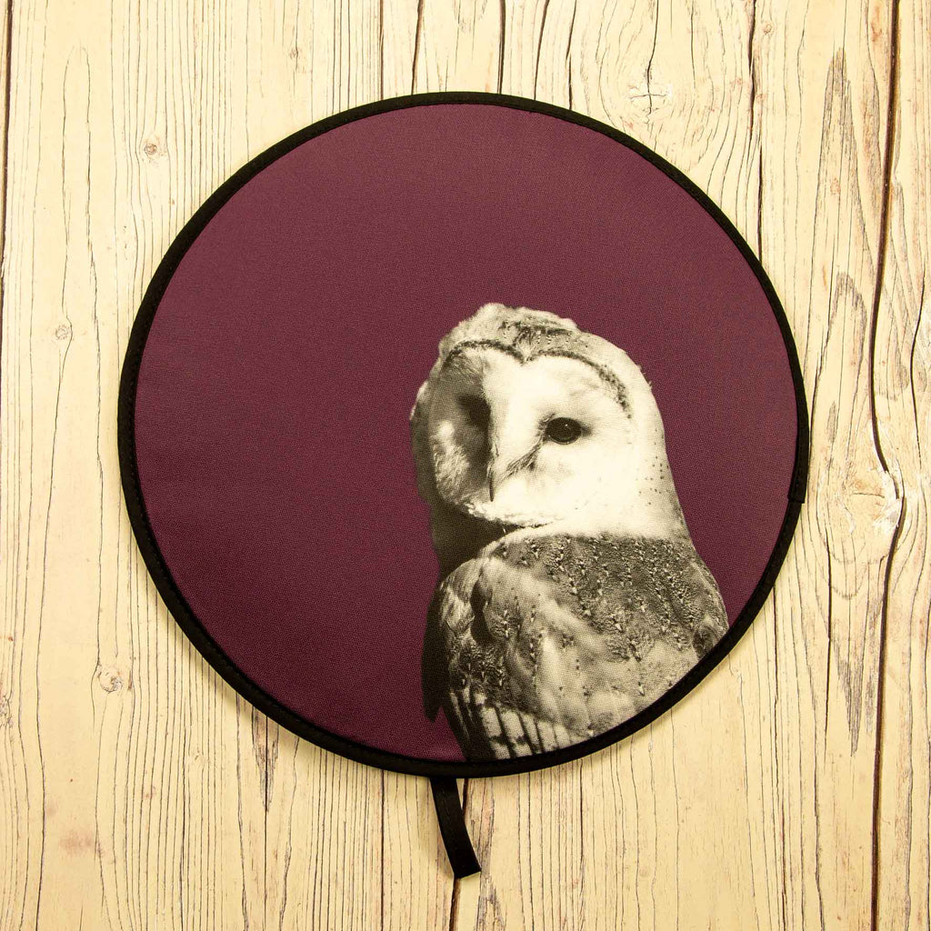 Barn Owl Chefs Pad for Aga Cooker - Mulberry