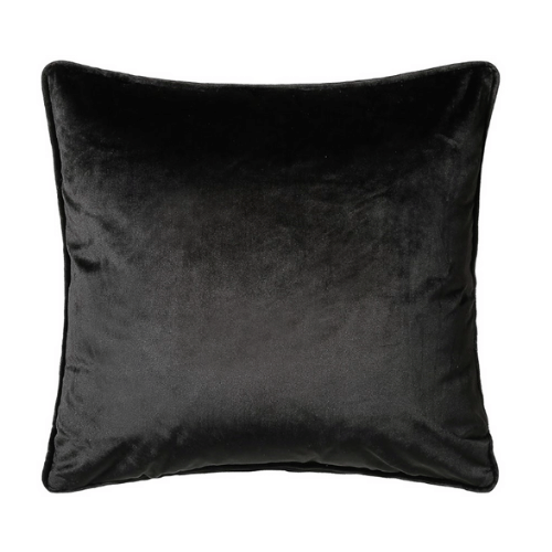 Bellini Black Velvet Cushion - Square