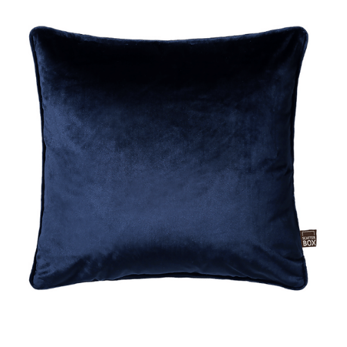 Bellini Navy Velvet Cushion - Large Square