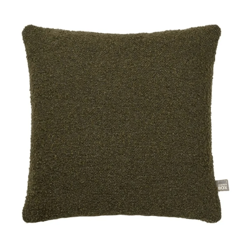 Benbulbin Square Green Boucle Cushion - 43cm