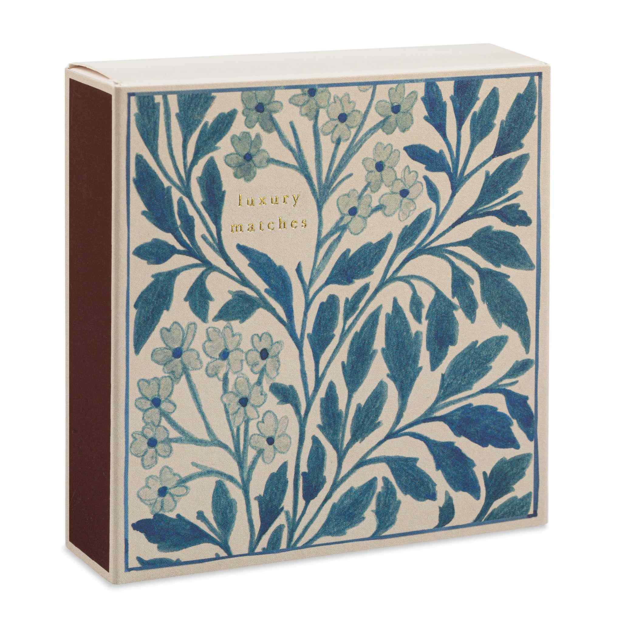 Blue Floral Archivist Matches - Side View