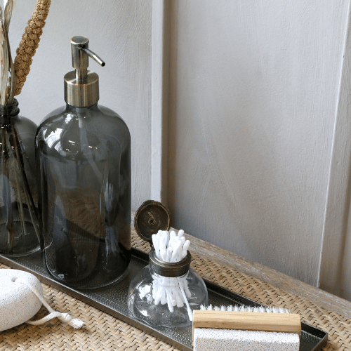 Coal Glass Bottle Dispenser