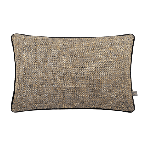 Demi Oblong Cushion in Gold and Black