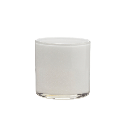 Disa White Glass Votive - Small