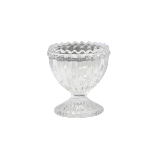 Egg Cup - Glass - Pearl Edge