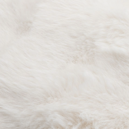 Flynn Faux Fur Cushion in Cream