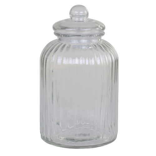 Large Glass Storage Jar - H32cm