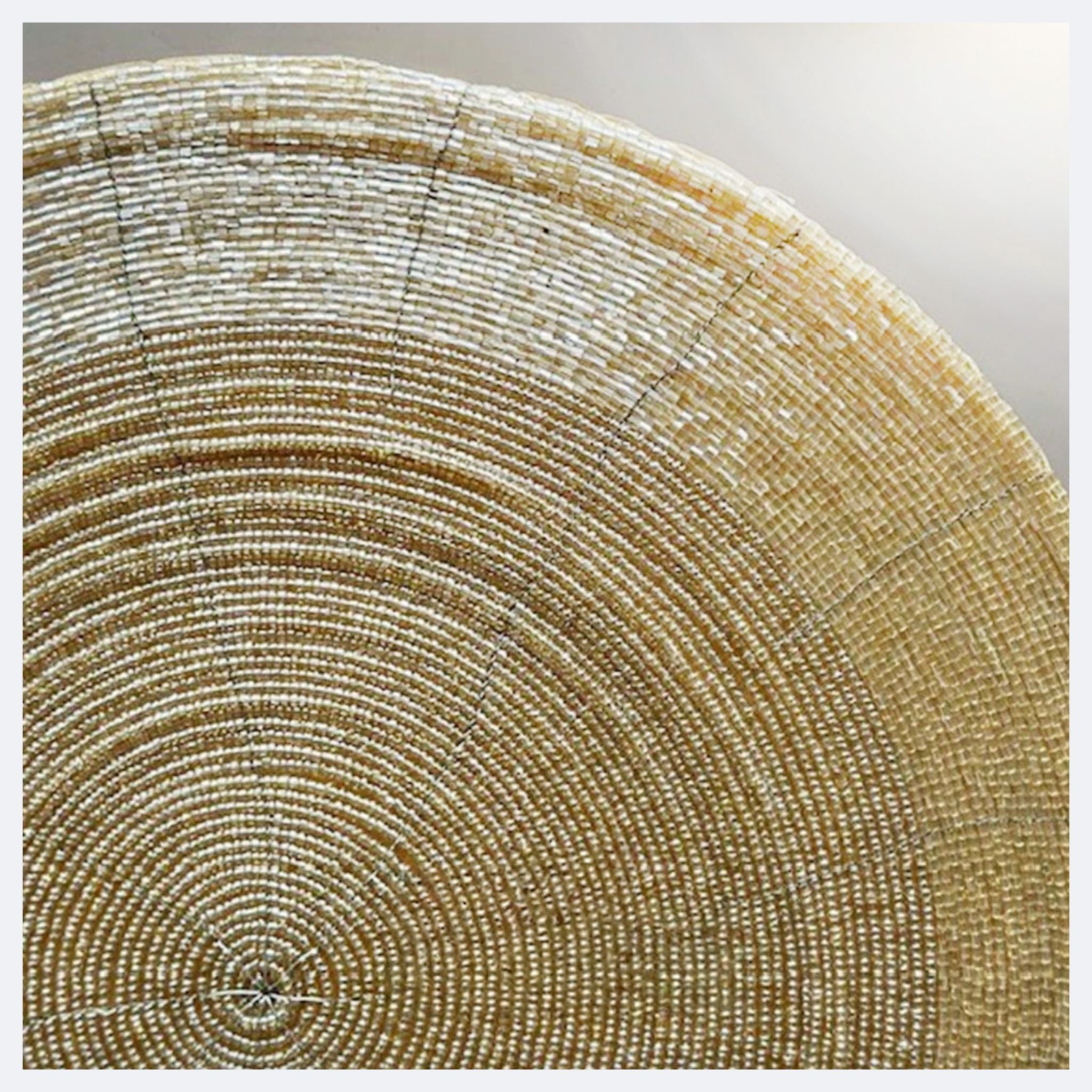 Gold Woven Beaded Placemats