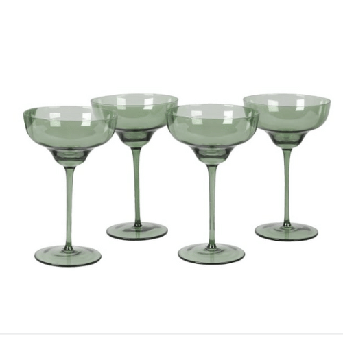 Green Martini Glass