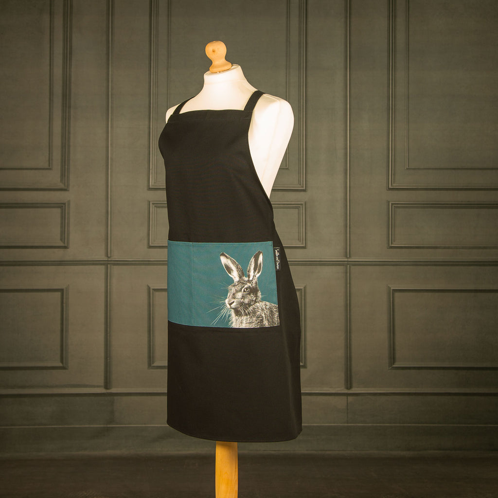 Hare Apron - Teal Green